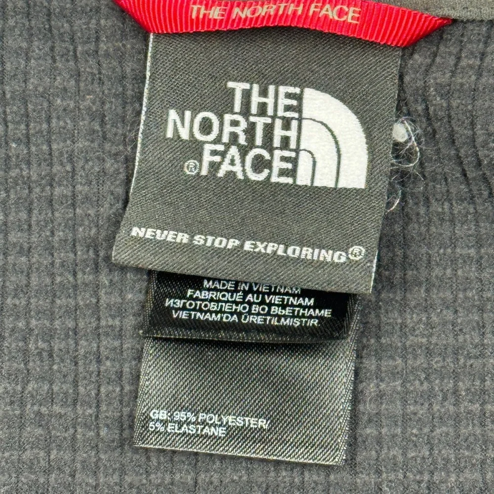 The North Face Sweater‎ Mens Large Gray 1/4 Zip Pullover Knit Waffle Outdoors